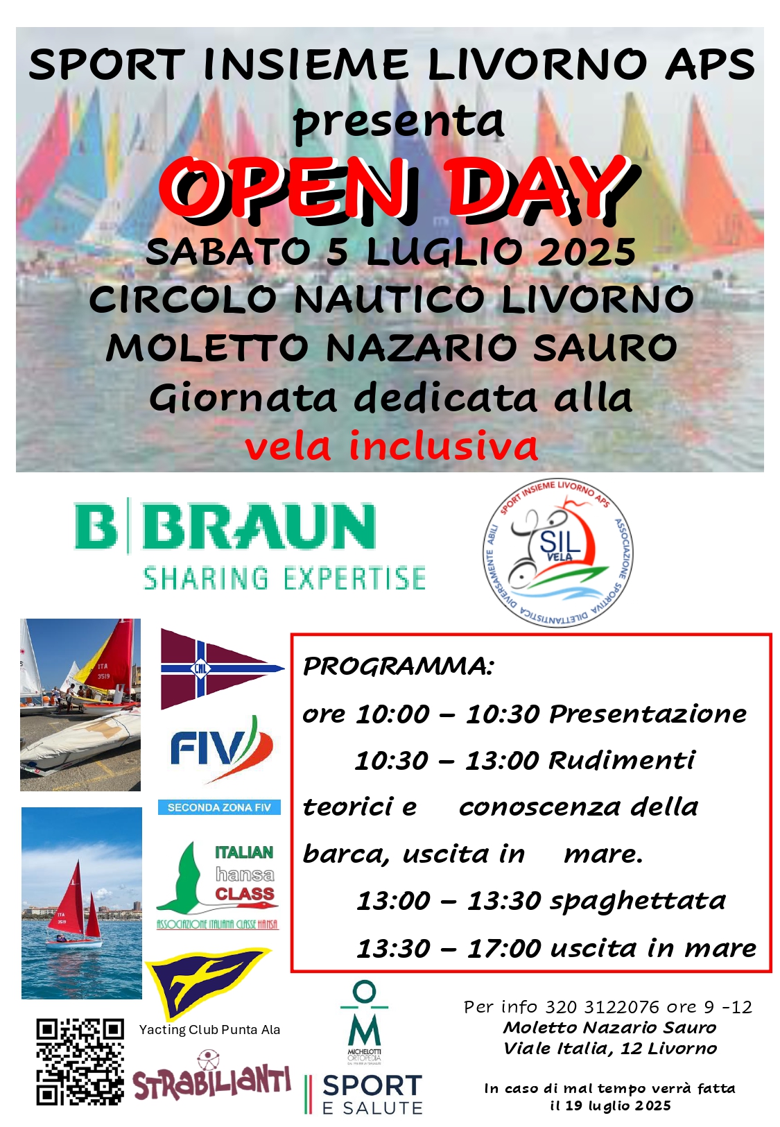 Open Day B. Braun - Vela inclusiva - Livorno